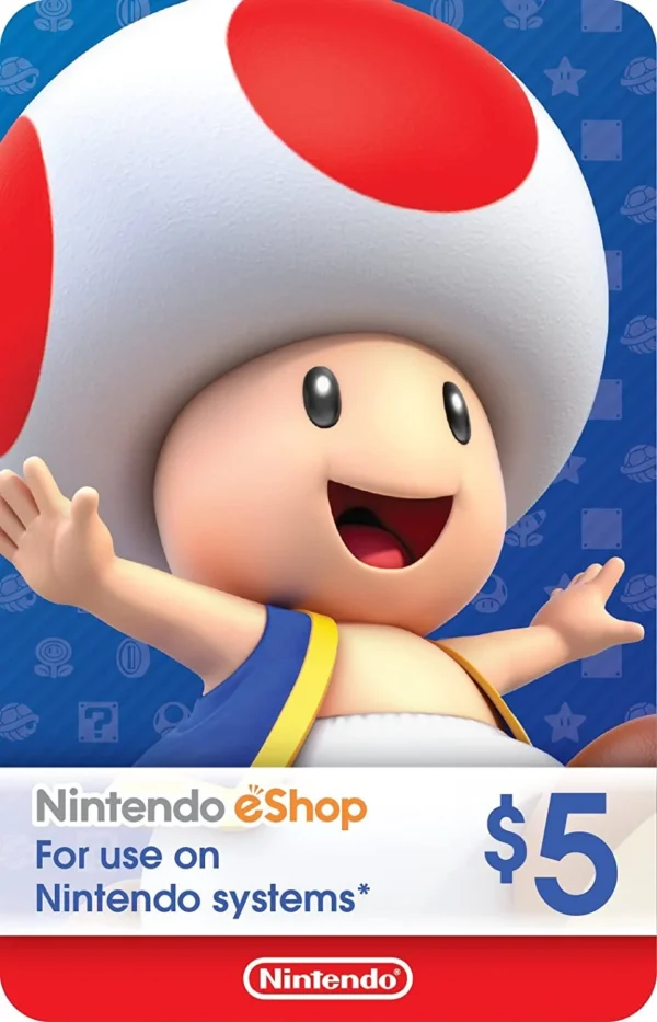 nintendo eshop gift card 5$ (us)