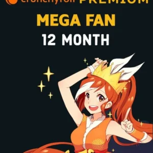 CRUNCHYROLL MEGA ANNUAL PLAN – 1 YEAR ACCESS