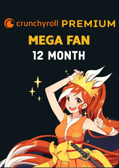 CRUNCHYROLL MEGA ANNUAL PLAN – 1 YEAR ACCESS