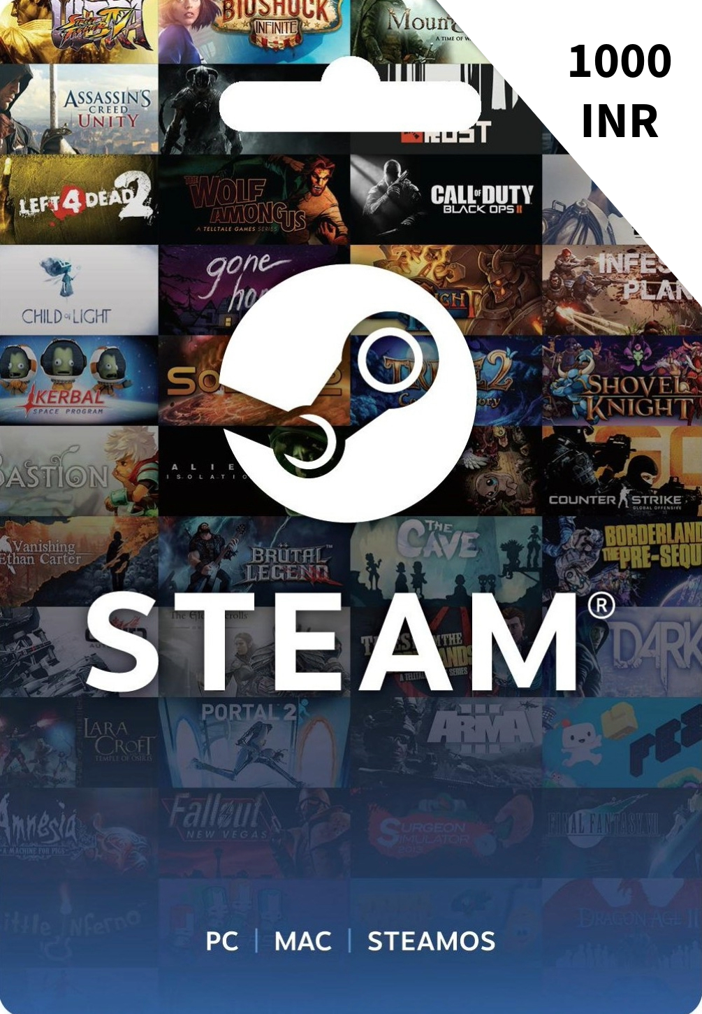 ddb0f41e-f25c-4631-9747-767d0bcb150a Steam Wallet INR 1000 PC (India Account) - Image 1