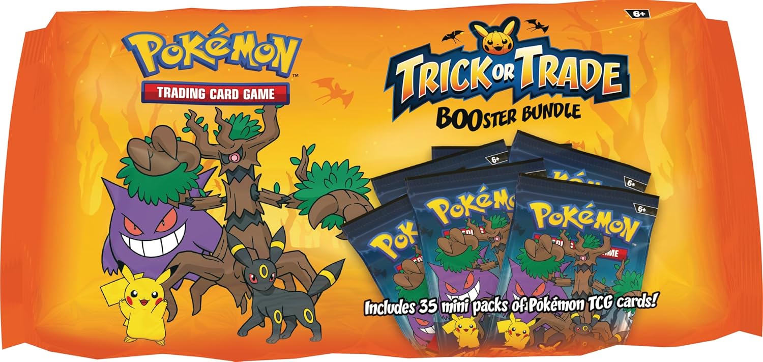 814Z5kcFKFL._SL1500_ Pokemon TCG Booster Bundle- Trick or Trade - Image 1